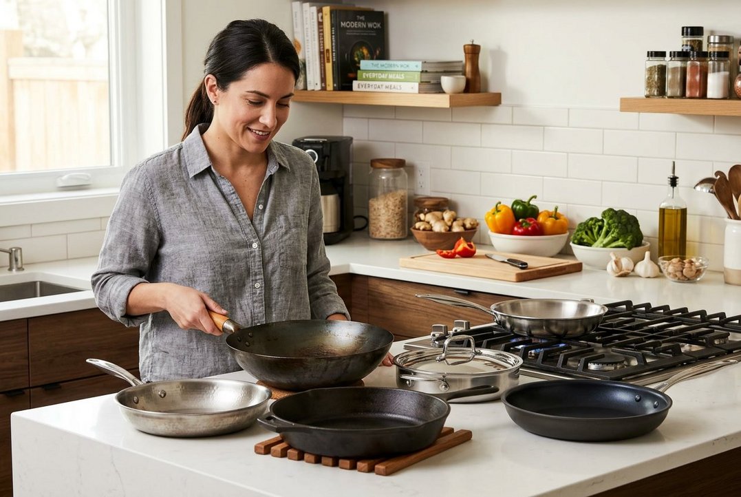 Sådan vælger du stegepander til wok og hverdagsmad
